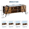 55"/47" Industrial TV Stand for 50–55" TVs, Media Console with Slanted Metal Legs & Adjustable Open Shelves - 3 of 4