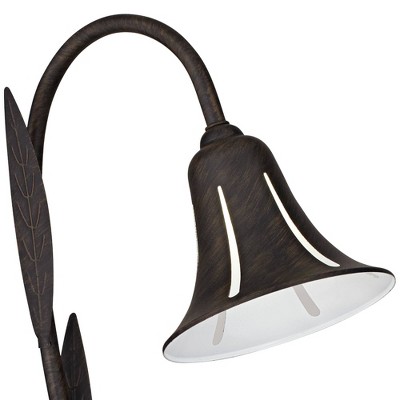 Rustic Dark Rust LED Pathway Tulip Light