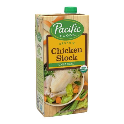 Pacific Foods Gluten Free Organic Unsalted Chicken Stock - 32oz : Target