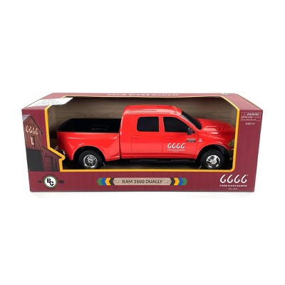 Red Plastic Ram 3500 Mega Cab Dually Toy Truck