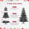 Acekool Holiday Tree with 350 Lights, Pre-Lit, Pinecones & Berries, Easy Assembly, Fire-Resistant - 2 of 4