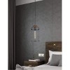 Cal Lighting Aberdeen Mesh Metal/Wood Pendant Light (Edison Bulb Not included) - 3 of 3