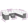 vidaXL Garden Sofa Set Beige, Cream White - 3 of 4