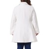 Agnes Orinda Women's Plus Size Elegant A Line Notched Lapel Double Breasted with Pockets Pea Coats - 4 of 4