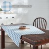 Annie Buffalo Check Blue Table Topper 40x40 VHC Brands - 3 of 4