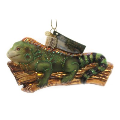 Old World Christmas 2.25" Iguana Tropical Ornament Lizard  -  Tree Ornaments