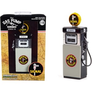 1951 Wayne 505 Gas Pump "Signal Gasoline" Black and Gray "Vintage Gas Pumps" Series 10 1/18 Diecast Model by Greenlight - 1 of 3