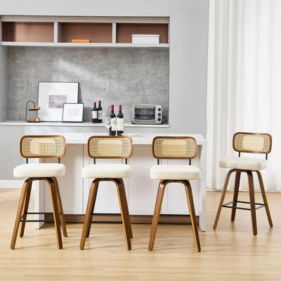 Bekrvio 26'' Swivel Counter Height Bar Stools