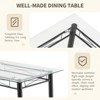 SUGIFT 5 Pieces Dining Set 4 Person Home Kitchen Glass Top Table and Chairs, Black - 4 of 4