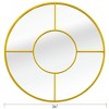 36" Round Wall Mirror Decorative Home Decor,Finish Round Wall Mirror,36 IN Decoration Metal Round mirror For Living Room-The Pop Home - 4 of 4