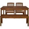 Ravenscroft 4pc Acacia Wood Patio Dining Set - Saracina Home - 3 of 4