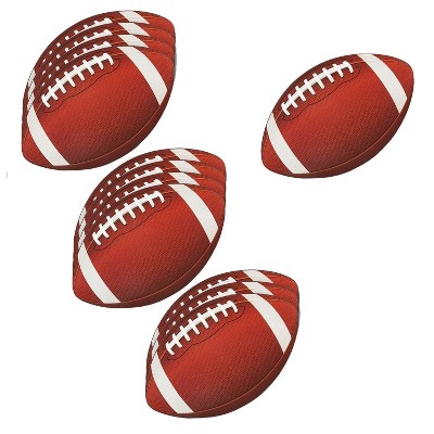 12-Pack Football Cutouts - Football Cutouts for Sports Themed Celebrations, Football Party Decorations, Tailgate Party Supplies, 13 X 8 inches
