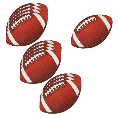 12-Pack Football Cutouts - Football Cutouts for Sports Themed Celebrations, Football Party Decorations, Tailgate Party Supplies, 13 X 8 inches