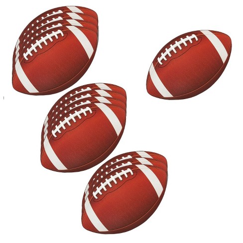 12 Pack Football Cutouts Football Cutouts For Sports Themed Celebrations Football Party Decorations Tailgate Party Supplies 13 X 8 Inches Target