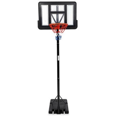 Portable Basketball Hoop, Adjustable Height Basketball Goal System with Shatterproof Backboard for Driveway & Backyard