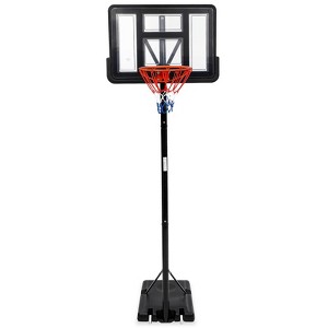 Portable Basketball Hoop, Adjustable Height Basketball Goal System with Shatterproof Backboard for Driveway & Backyard - 1 of 4