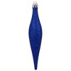 Northlight Shatterproof 4-Finish Finial Drop Christmas Ornaments - 6" - Royal Blue - 8ct - 4 of 4