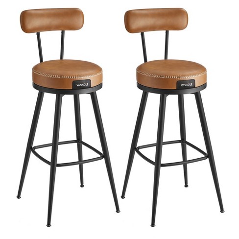 Vasagle Ekho Collection - Bar Stools Set Of 2, Bar Height Swivel Bar ...