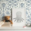 RoomMates Deep Sea Toile Blue Peel and Stick Wallpaper: Nautical Vinyl, Mermaid & Seahorses, Self-Adhesive, 28.18 Sq Ft Coverage - 4 of 4