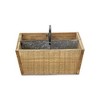 Cheung's Renee Wood & Metal 4 Slot Caddy - Brown - 4 of 4