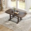 78" Expandable Farmhouse Dining Table,4-6 Seater Modern Table with Removable Leaf,Rectangular Acacia Wooden Kitchen Table-Cuddelewood - 2 of 4