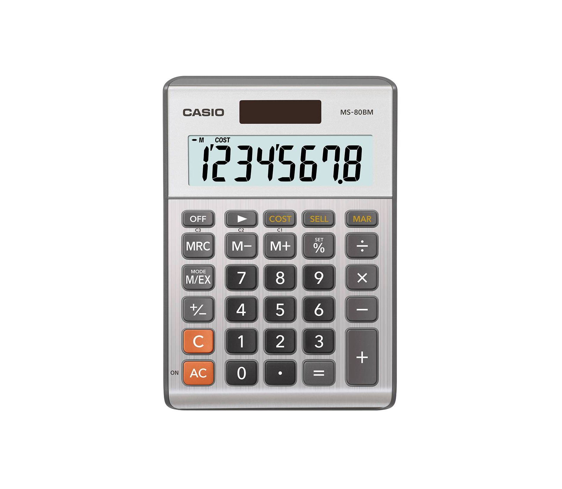 Casio Desktop Business Calculator: Light Gold, Basic Desk Calculator, 1 Year Warranty, Alkaline Battery Included