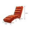 NicBex Linen Accent Chair Modern Massage Recliner with Remote Control Electric Massage Recliner with 5 Massage Modes for Bedroom,Living Room - 3 of 4