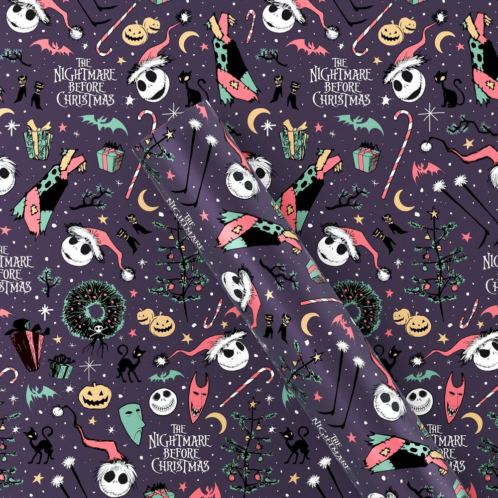 Disney The Nightmare Before Christmas 40 sq ft Gift Wrap 24 pack 