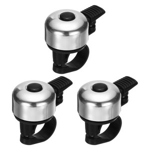 Unique Bargains Aluminum Loud Crisp Clear Sound Mini Bicycle Bells 3 Pcs - 1 of 4