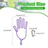Unique Bargains Plastic Golf Gloves Stretcher with Aluminum Alloy Hanging Hooks 4 Pcs - 2 of 4