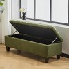 50.75" Wide Tufted Storage Ottoman Bench with Soft-Close Hinged Lid for Living Room Organization -3irtyhousy - 2 of 4