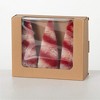 8.5"H Sullivans Christmas Candy Stripe Bottlebrush Trees Set of 3  Red-White - 4 of 4