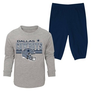 NFL Dallas Cowboy Boys' 2pk Pant and Long Sleeve T-Shirt Set - 1 of 3