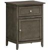 VYNXARIA Chic Transitional Nightstand-Perfect for Small Spaces,Gray - 2 of 4