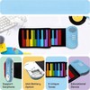 Key Electronic Piano with Roll - Up Design, 8 Tones, Recording, 6 Demo Songs, Built - in Speaker, Toy Rainbow Color - 3 of 4