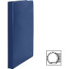 Business Source Round Ring Binder w/ Pockets 1/2" Dark Blue 28525 - 2 of 4