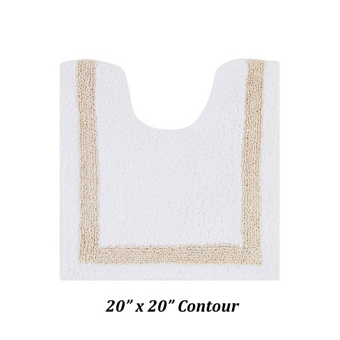 20x60 Hotel Collection Bath Rug White/sand - Better Trends : Target