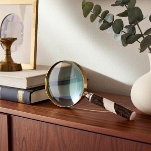 Sagebrook Home Decorative Magnifying Glass - Contemporary Ornate Magnifying Glass Decor - 1 of 4