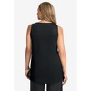 Jessica London Women's Plus Size Stretch Knit Tunic Tank - 3 of 4