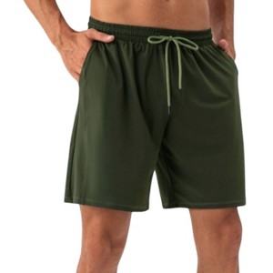 Anna-Kaci Active Men's Lightweight Athletic Training Shorts with Elastic Waistband and Adjustable Drawstring Fit - 1 of 4