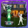 NAYSAYE Inflatable Holiday Decoration UFO Alien Halloween Yard Display for Outdoor Party, Black and Green, 98"*39"*98.4" - 3 of 4