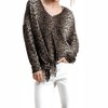 Women's Tie Front Leopard Top - umgee - 4 of 4