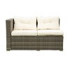 Nestfair Brown 4pc Wicker Outdoor Sectional Set with Cushions Beige - 3 of 4