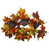 Nearly Natural 7-in Maple Leaf Artificial Arrangement Candelabrum - 3 of 3