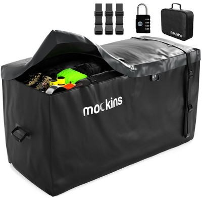 Mockins XL Hitch Mount Cargo Bag 60"L x31"H x24"W - 25 Cubic Ft. Capacity, Black Vinyl