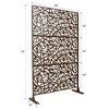 PAGED Balcony Privacy Screens Outdoor and Panels with Free Standing, Freestanding Outdoor Privacy Screen, Privacy Fence Screen, Mesh Shape - 3 of 4