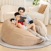 CAVINAS 5Ft Bean Bag Chair, Bean Bag Chairs for Adults with Microfiber Cover and Memory Foam - 2 of 4