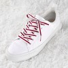 INSPIRE CHIC Women's Color Block Stripe Plastic Tips Flat Shoe Laces 2 Pairs - 2 of 4