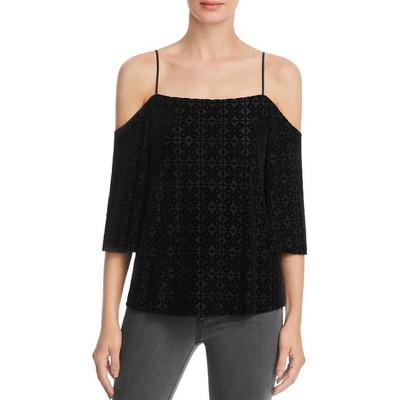Women's Women Loose Fit Velvet Cut Sheer Textured Dress Top - Bailey 44