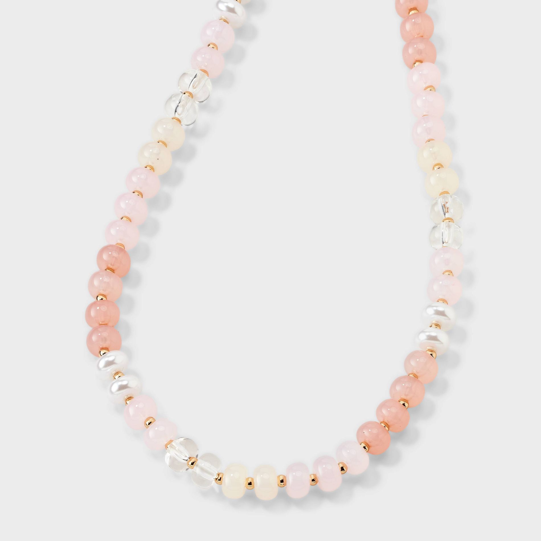 Acrylic Beaded Variety Necklace - Universal Thread™ Pink